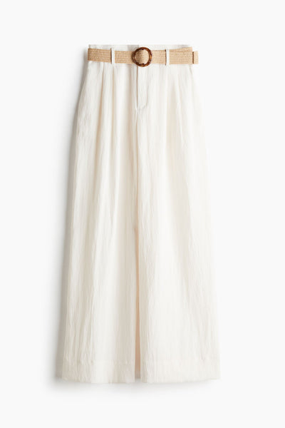 Linnen Hose mit Gürtel für Damen