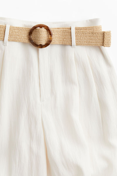 Linnen Hose mit Gürtel für Damen