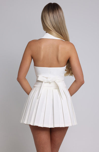 Isabelle | Elegantes Faltenrock-Set mit Blazer-Weste