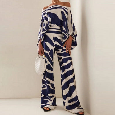 Johanna | Stilvolles Damen Satin-Set im eleganten Design