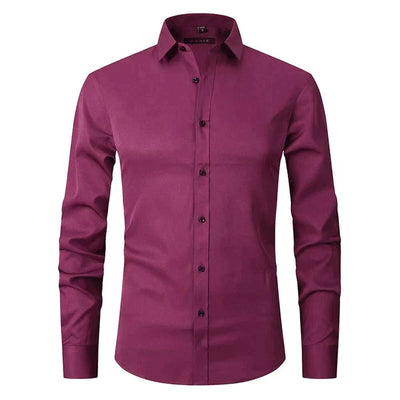 Braony | Klassisches Langarmh Herrenhemd mit modernem Slim-Fit