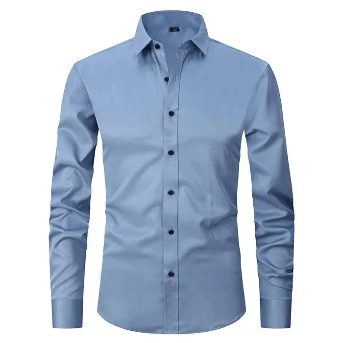 Braony | Klassisches Langarmh Herrenhemd mit modernem Slim-Fit