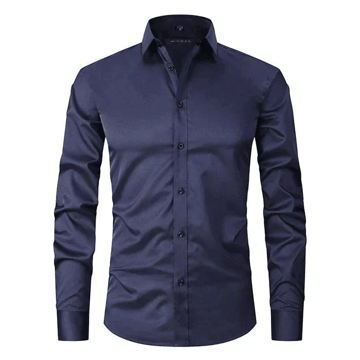 Braony | Klassisches Langarmh Herrenhemd mit modernem Slim-Fit