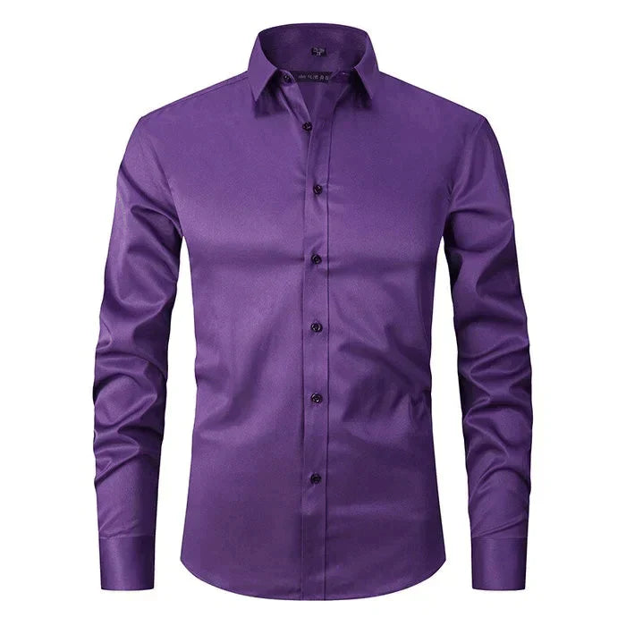Braony | Klassisches Langarmh Herrenhemd mit modernem Slim-Fit
