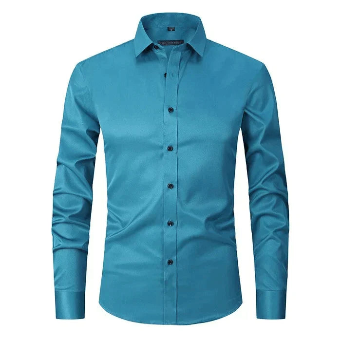 Braony | Klassisches Langarmh Herrenhemd mit modernem Slim-Fit