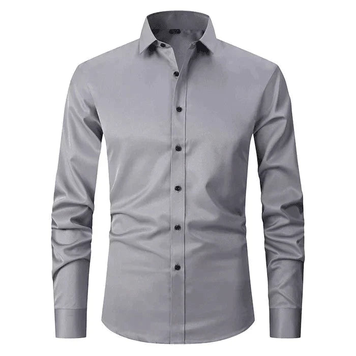 Braony | Klassisches Langarmh Herrenhemd mit modernem Slim-Fit