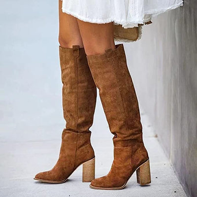 Julia | Trendige Damen-Stiefel mit Blockabsatz