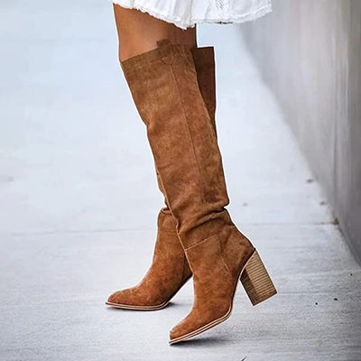 Julia | Trendige Damen-Stiefel mit Blockabsatz