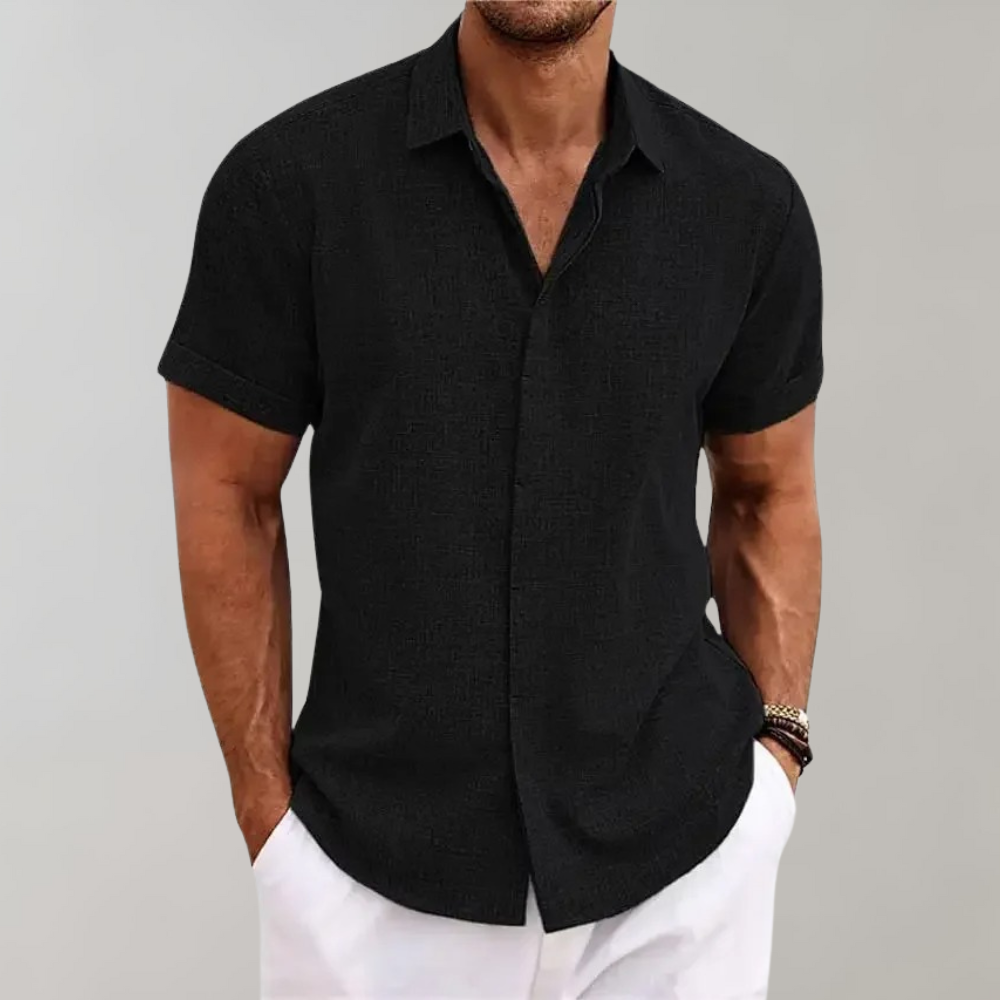 Elijah | Relaxed Fit Kurzarm Stylisches Sommerhemd