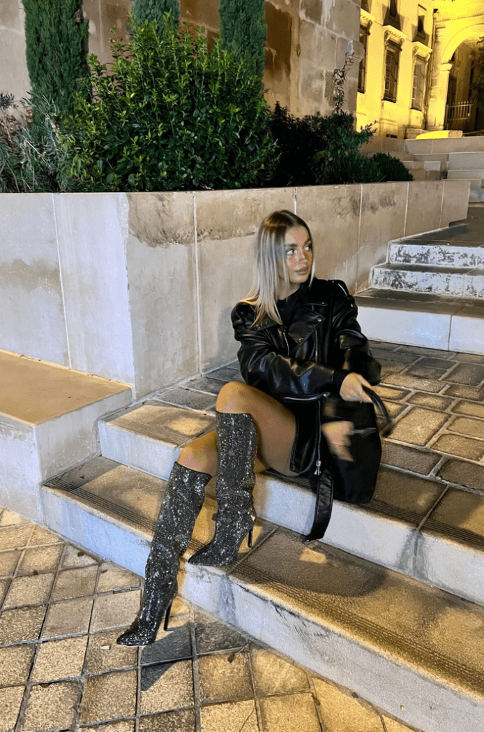 Chloé | Luxuriöse Overknee-Stiefel mit Strassdetails - Zendoo.de