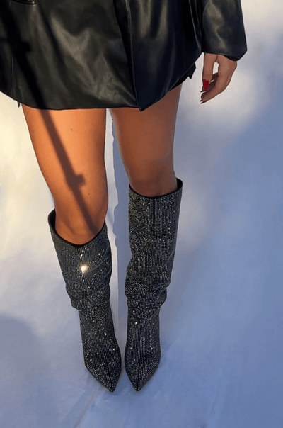 Chloé | Luxuriöse Overknee-Stiefel mit Strassdetails - Zendoo.de