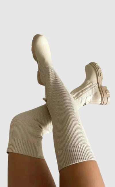 Charlotte | Stretch Strickstiefel Zendoo.de
