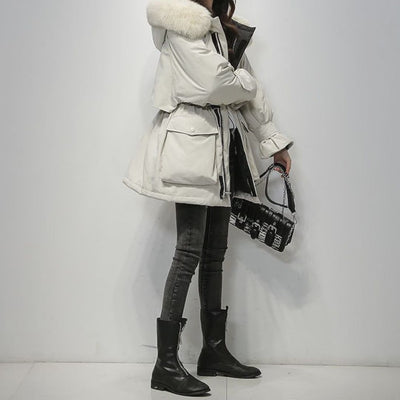 Gertrud | Damen Winterparka mit kuscheligem Fellkragen