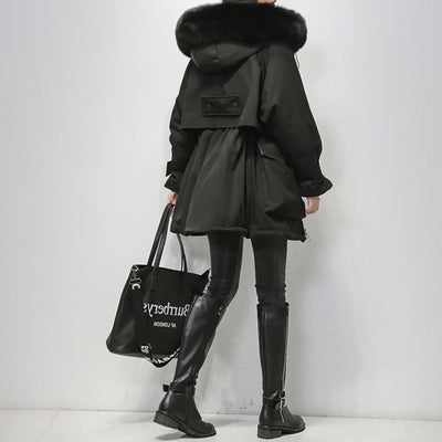 Gertrud | Damen Winterparka mit kuscheligem Fellkragen