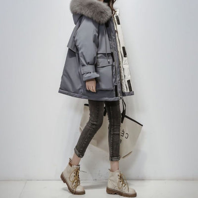 Gertrud | Damen Winterparka mit kuscheligem Fellkragen
