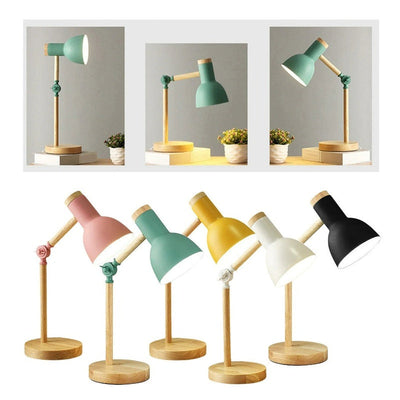 Skandinavische Tischlampe – Minimalistisches Design mit Holzdetails