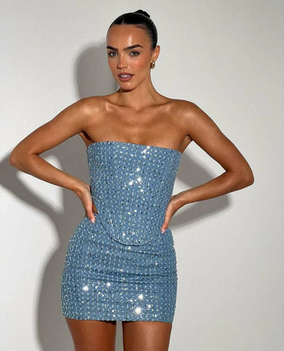 Camila | Pailletten-Zweiteiler – Glamour trifft auf modernen Chic