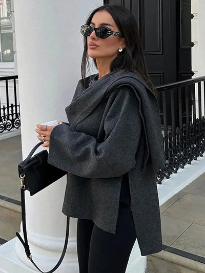 Ella | Elegante Cape-Jacke – Zeitloser Stil und Vielseitige Eleganz Zendoo.de