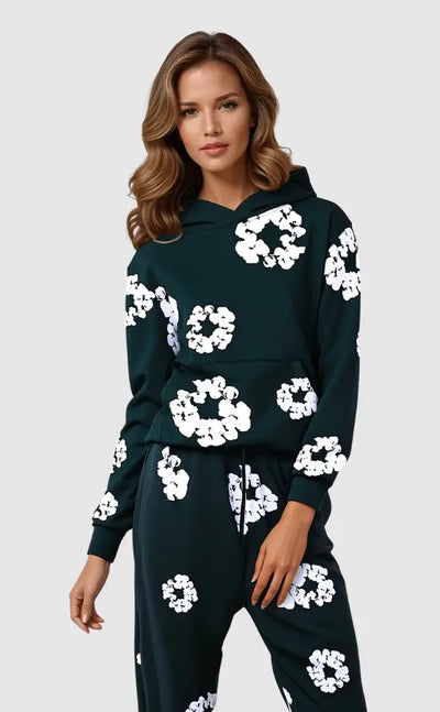 Blumen Tränen | Eleganter Tracksuit – Stilvolles Design für Komfort und Bewegungsfreiheit Zendoo.de
