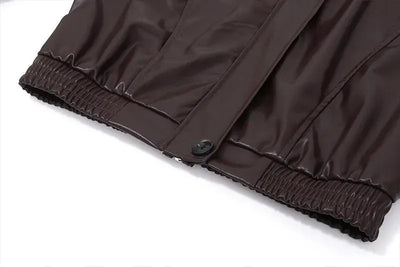 Gercy | Übergroße Kunstlederjacke Zendoo.de
