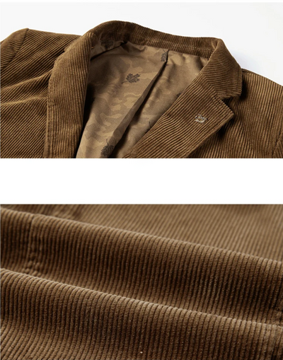 Austin | Cord-Blazer für Herren – Klassische Eleganz in Braun