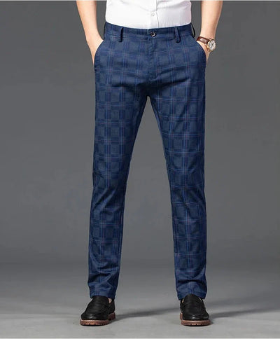 Richard | Herren Maßgeschneiderte Karierten Hosen Elegante Slim Fit Hose
