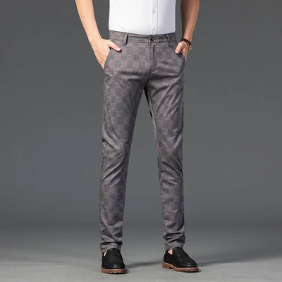 Richard | Herren Maßgeschneiderte Karierten Hosen Elegante Slim Fit Hose