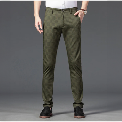 Richard | Herren Maßgeschneiderte Karierten Hosen Elegante Slim Fit Hose