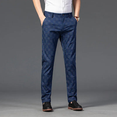 Richard | Herren Maßgeschneiderte Karierten Hosen Elegante Slim Fit Hose