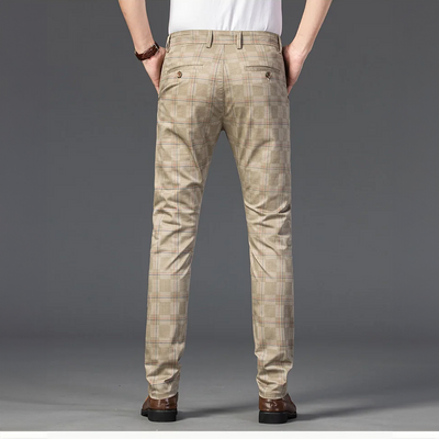 Richard | Herren Maßgeschneiderte Karierten Hosen Elegante Slim Fit Hose