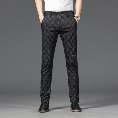 Richard | Herren Maßgeschneiderte Karierten Hosen Elegante Slim Fit Hose