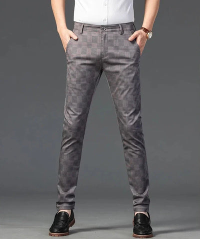 Richard | Herren Maßgeschneiderte Karierten Hosen Elegante Slim Fit Hose