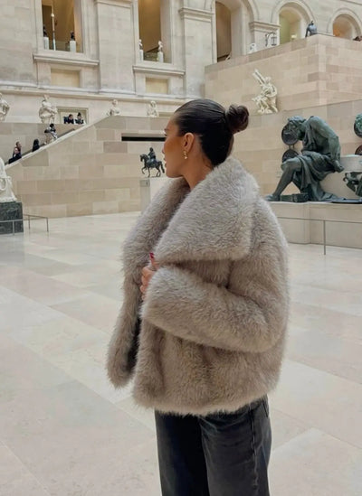 Macy | Luxuriöse Kunstfell-Jacke – Stilvoll, Kuschelig und Zeitlos Zendoo.de