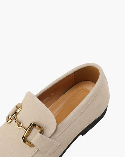 Elias | Lässig Herren-Loafer aus Wildleder mit edlem Metall-Detail