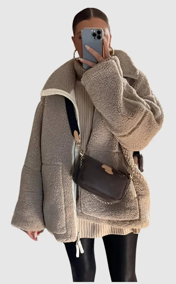 Jenny | Teddy Jacke Oversized Zendoo.de
