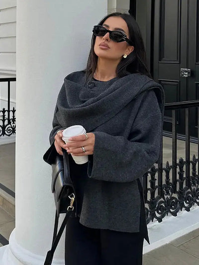 Ella | Elegante Cape-Jacke – Zeitloser Stil und Vielseitige Eleganz Zendoo.de