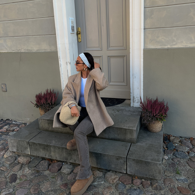Ilyse | Geflochtene Mini-Tasche aus Wildleder
