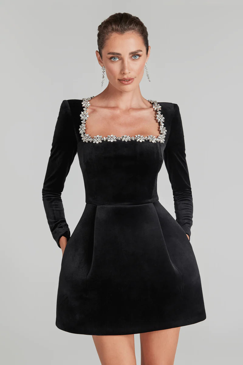 Yassy | Velvet Elegant Kleid