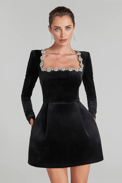 Yassy | Velvet Elegant Kleid