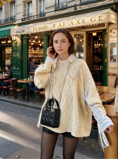 Mea | Übergroßes Hemd, Kombi-Strickpullover Zendoo.de
