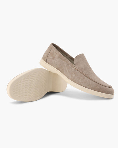 Dominic | Lässig 3-teiliges Passendes Set mit Half Zip-Pullover, Loafern & Runde Sonnenbrille