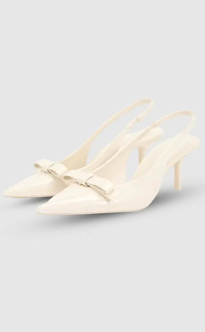 Luca | Weiße Gala-Pumps mit Absatz Zendoo.de