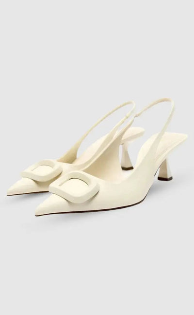 Luca | Weiße Gala-Pumps mit Absatz Zendoo.de