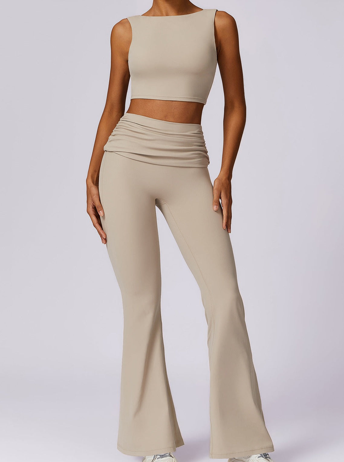Elvira | High-Waist Leggings mit gerafftem Bund