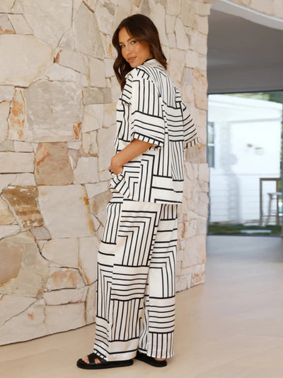 Rieke | Schickes zweiteiliges bedrucktes Co-Ord Set