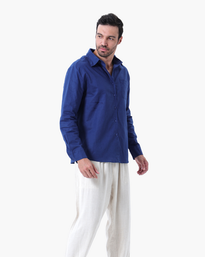 Nicholas | 3-teiliges Old Money Sommer-Outfit mit Leinenhemd, hose & Wildleder-Loafer