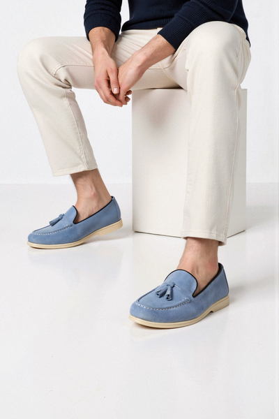 Beige Loafer mit Quasten – Eleganz und Komfort
