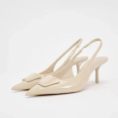 Luca | Weiße Gala-Pumps mit Absatz Zendoo.de