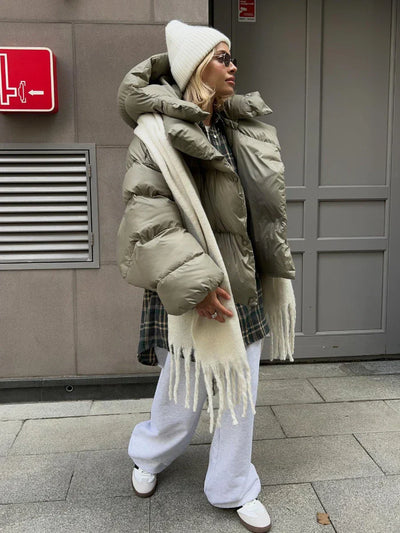 Estelle | Modische Steppjacke in Anthrazit