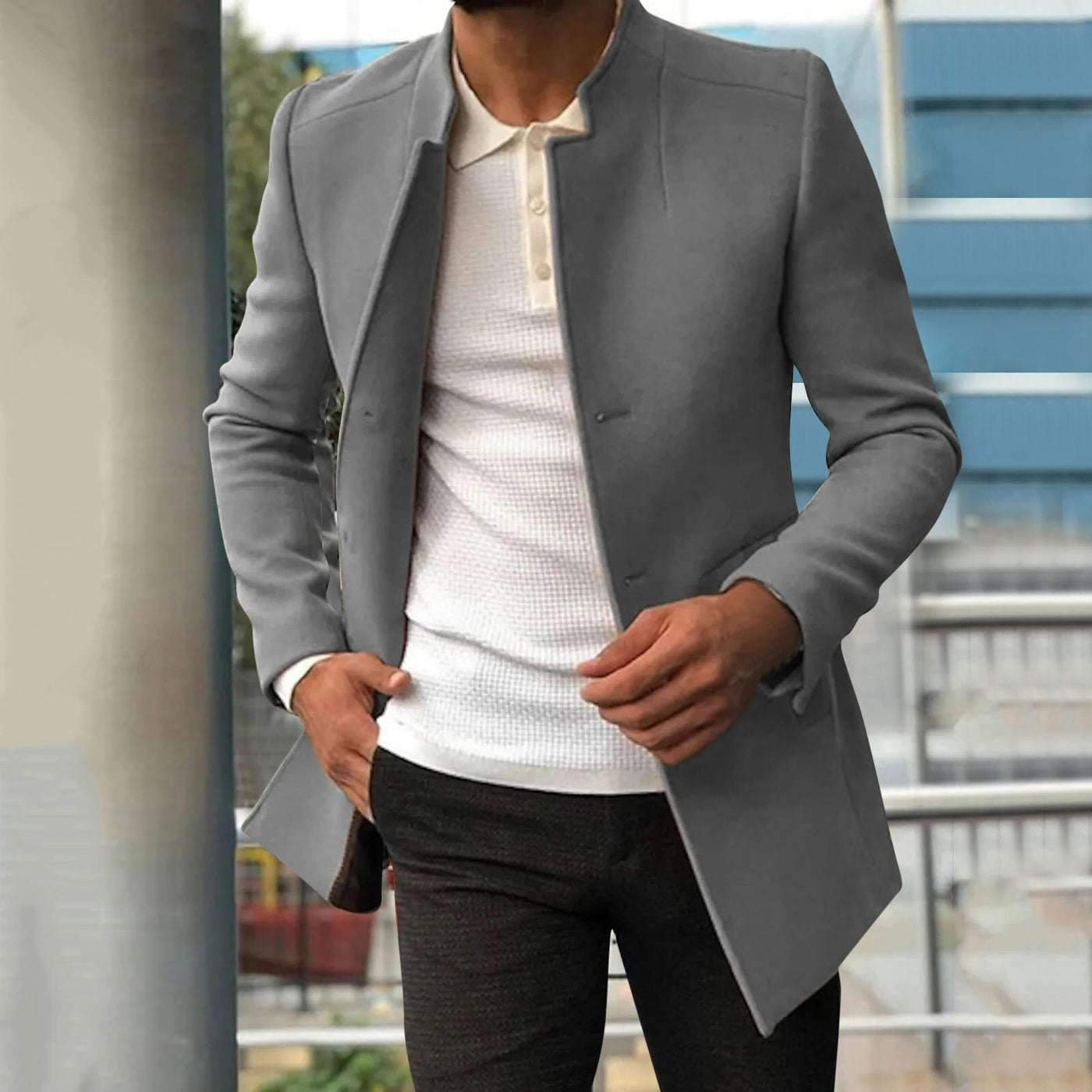 Larson |  Herren Slim-Fit Mantel